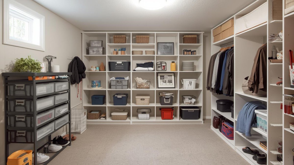 HomesWithTif's tweet photo. Struggling to organize your basement? These storage ideas will inspire you to declutter and get organized—simple, creative solutions for any home! 😉

#Storage #BasementStorage #StorageIdeas #BasementStorageIdeas
 https://t.co/MNx5xZIyK3 https://t.co/C4UAx9TijF