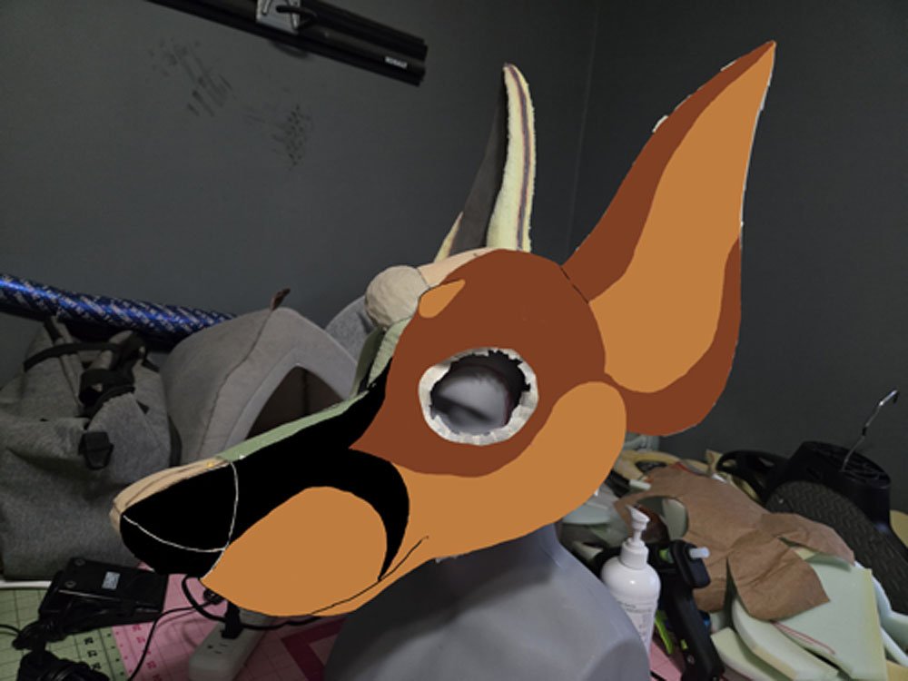 And the color mockup. Ok, I'm digging it.  Now to figure out how to cut it up for patterning.