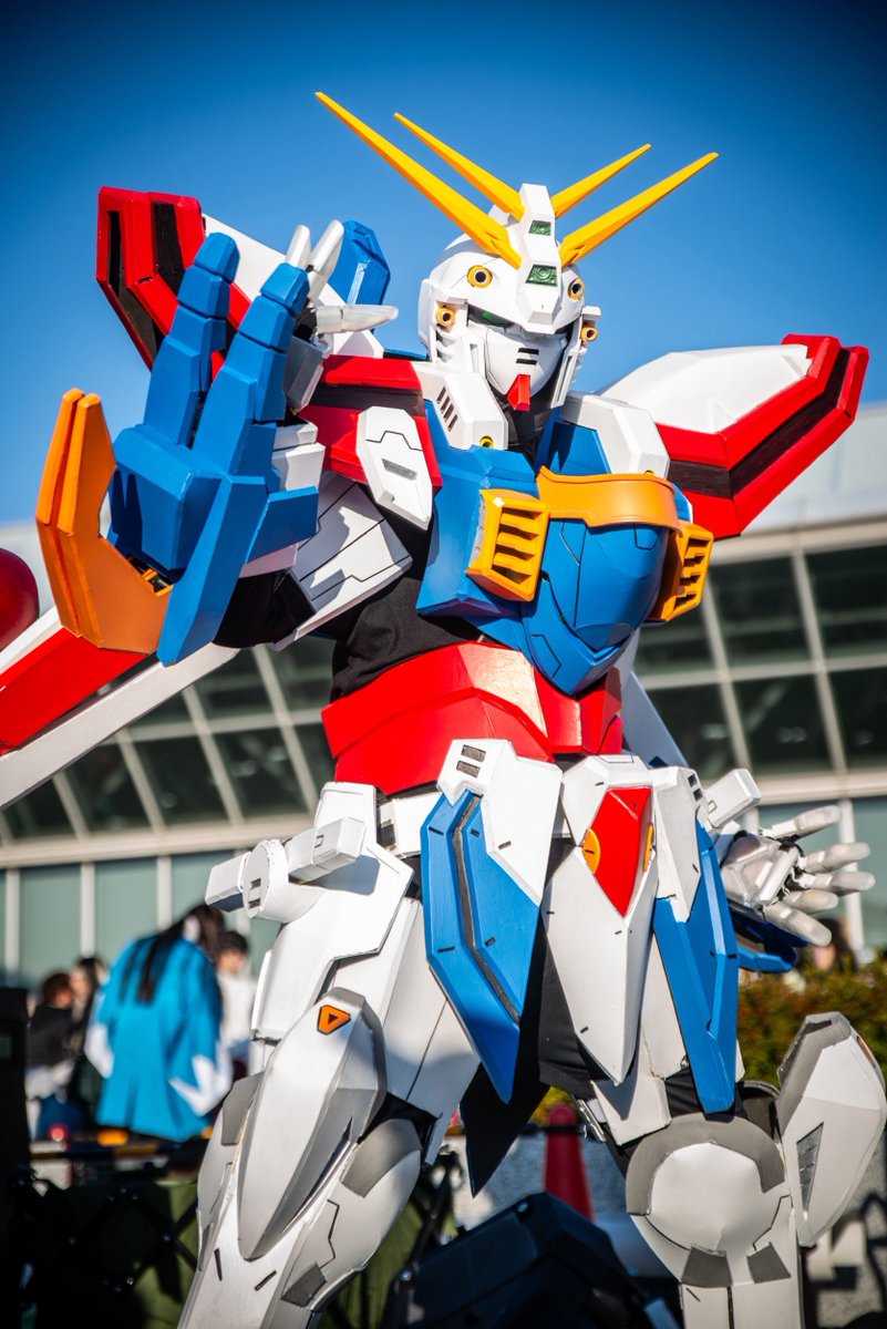 hikarundam's tweet image. #今だ乗っかれGガン祭
ゴッドガンダムのコスプレです！

#C107コスプレ