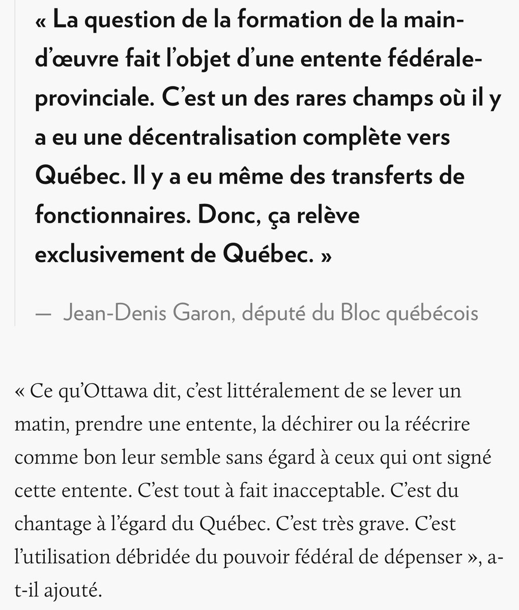 yfblanchet's tweet photo. Il n’existe rien de tel que «une seule économie canadienne», nouveau slogan pour isoler le Québec. Au contraire, tout au pétrole de l’Alberta ou l’automobile de l’Ontario, rien pour l’aluminium, la forêt ou la culture du Québec. Au contraire!…

Et voilà qu’on nous menace avec notre propre argent…!