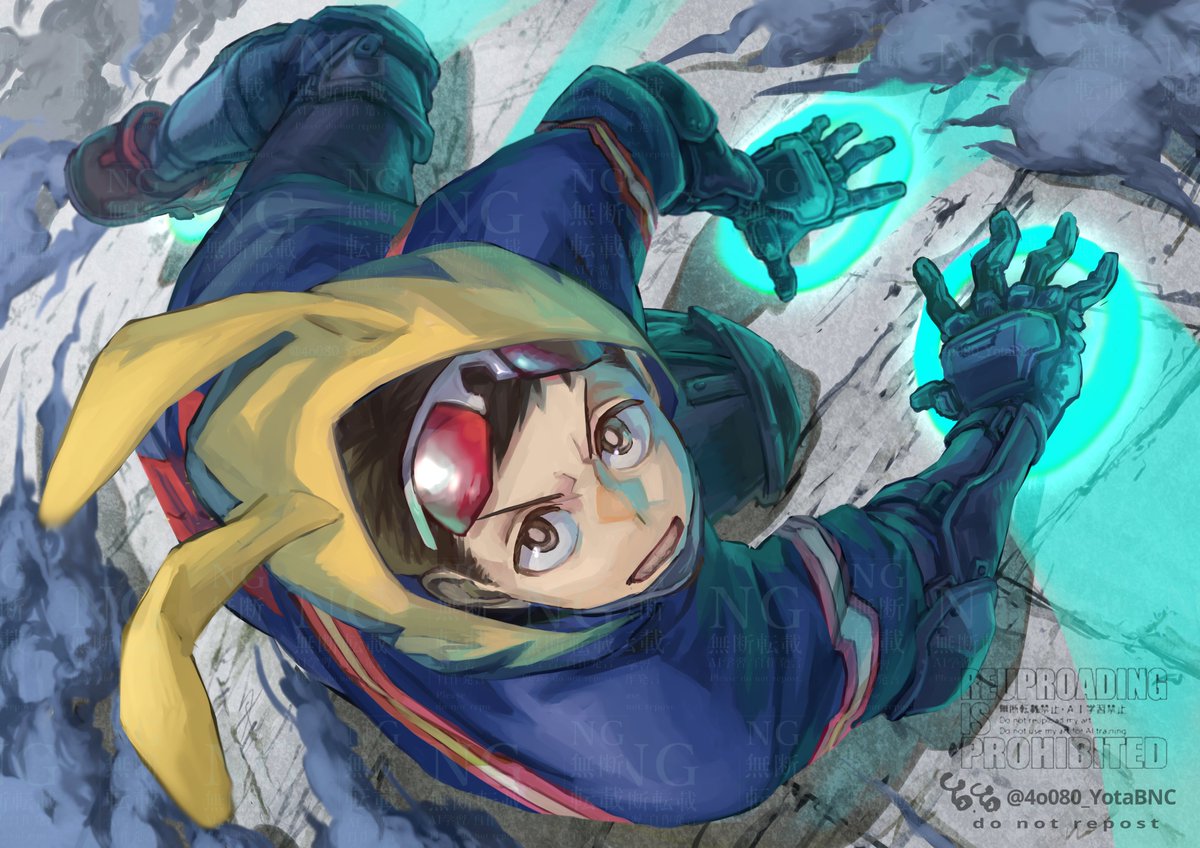 4o080_YotaBNC's tweet image. ヒロアカ　スピンオフ　ヴィジランテ　ファンアート
ザ・クロウラー(灰廻航一)
ブルースカイにも投稿しました
見られる方は宜しければご覧ください