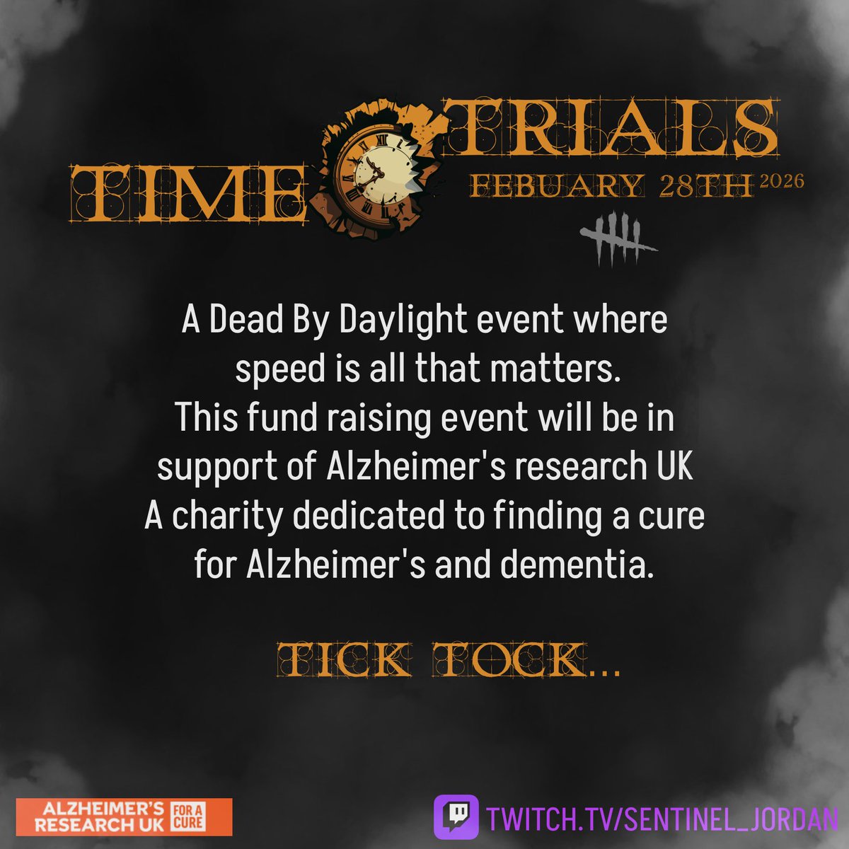 So my friend <a href="/Shooky_Booo/">Shooky_Booo🔪🫦</a> has a buddy who’s hosting a DBD tournament for a good cause! If you can donate, tune in, participate, whatever! Check it out
twitch.tv/sentinel_jordan right there ⬅️
Who knows, ya boy might even play!