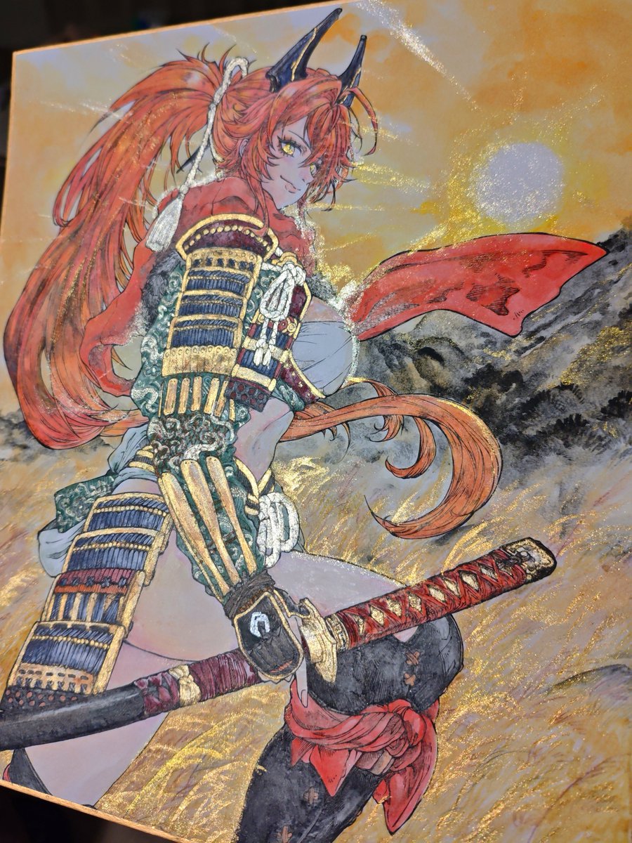 iv_o3 ありがとうございますーッ!! 原画は傾ける度に金色に輝くのです