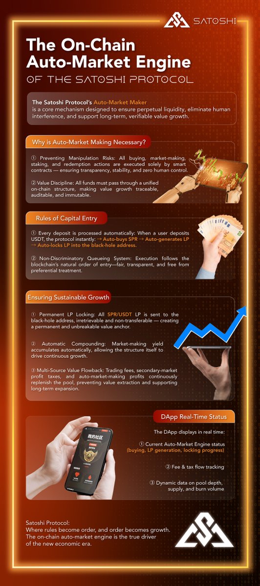 SPRDEFI's tweet photo. Source of Order: On-Chain Auto Market Maker Engine ⚙️
Let rules become order, Let order bring growth. 📈
#AutoMarketMaker #PermanentLock #ValueReflow https://t.co/XkNInOirBn