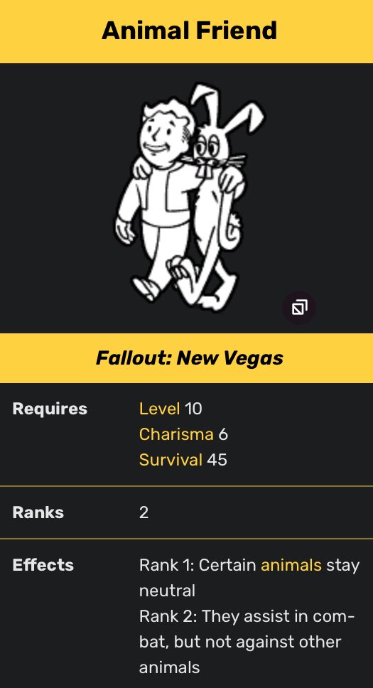 <a href="/NobleQAli/">Q. Anthony Ali</a> Obviously he simply just has the Animal Friend perk