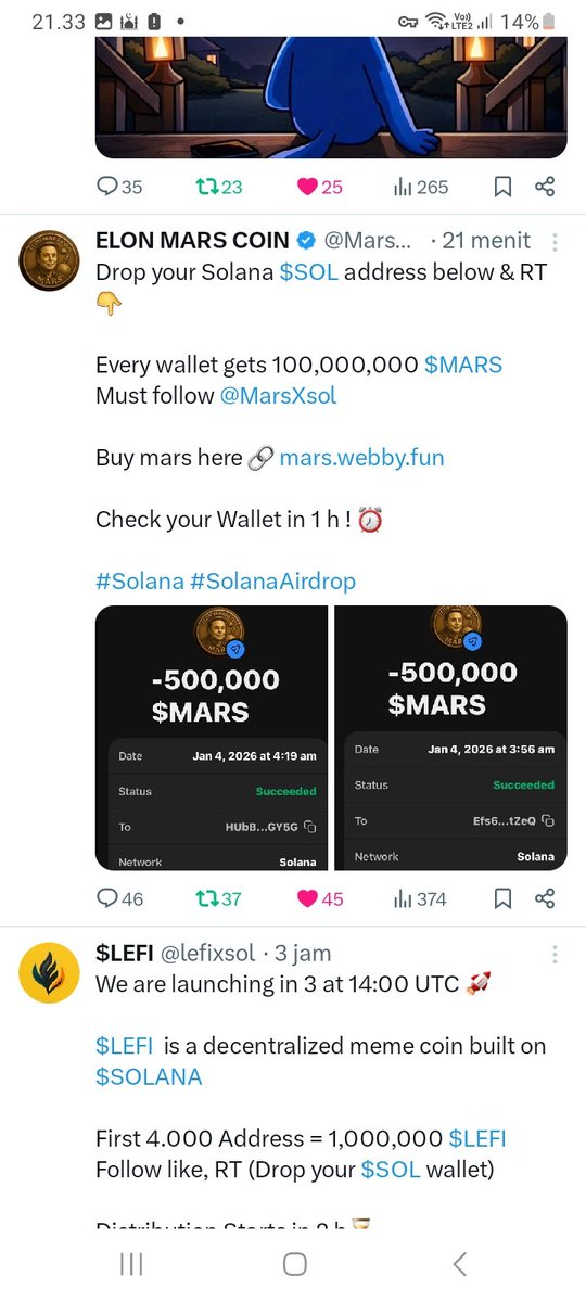 borntobeman01's tweet photo. @MarsXsol $SMARS🛫

3nVm8WMf9JsDoqWHnr61PFu5322HMf2wYQ3Pdmu5cnHE https://t.co/7YbnWNfzQ7