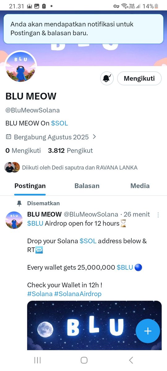 borntobeman01's tweet photo. @BluMeowSolana $BLU🛫

3nVm8WMf9JsDoqWHnr61PFu5322HMf2wYQ3Pdmu5cnHE https://t.co/aZfIFNukoO