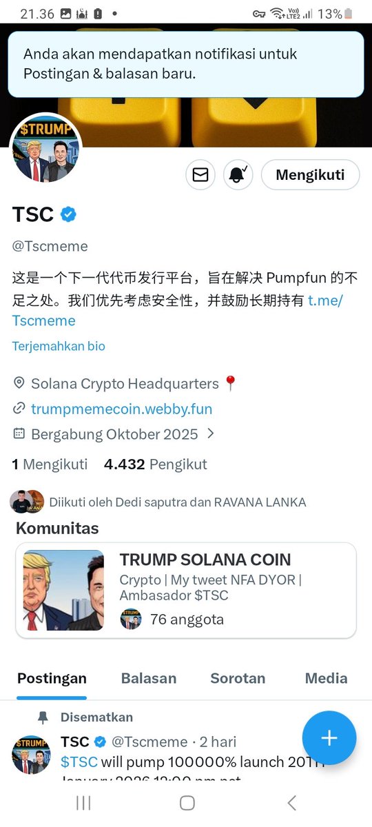 borntobeman01's tweet photo. @Tscmeme $TSC🛫

3nVm8WMf9JsDoqWHnr61PFu5322HMf2wYQ3Pdmu5cnHE https://t.co/EyheKMlqk9