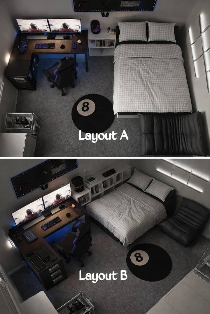 ComfortLolaa's tweet image. Pick a layout 
A or B