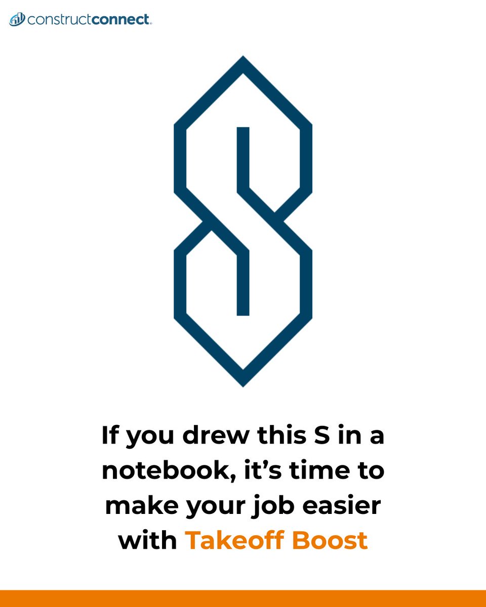 ConstructConnx's tweet image. If you drew this S in a notebook,
it might be time to stop doing takeoffs the hard way.
Takeoff Boost makes the work easier.
bit.ly/453NSFI