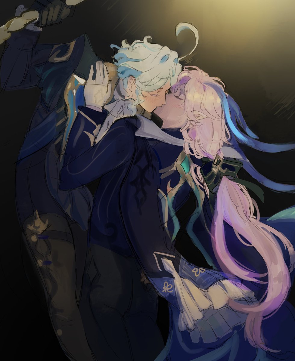 hanagatana's tweet image. #neuvifuri let's change roles for once