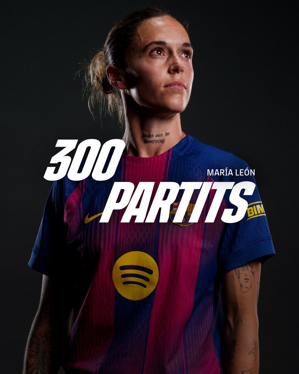 300 partits amb el Barça. 

Quin orgull, Mapi! 👏