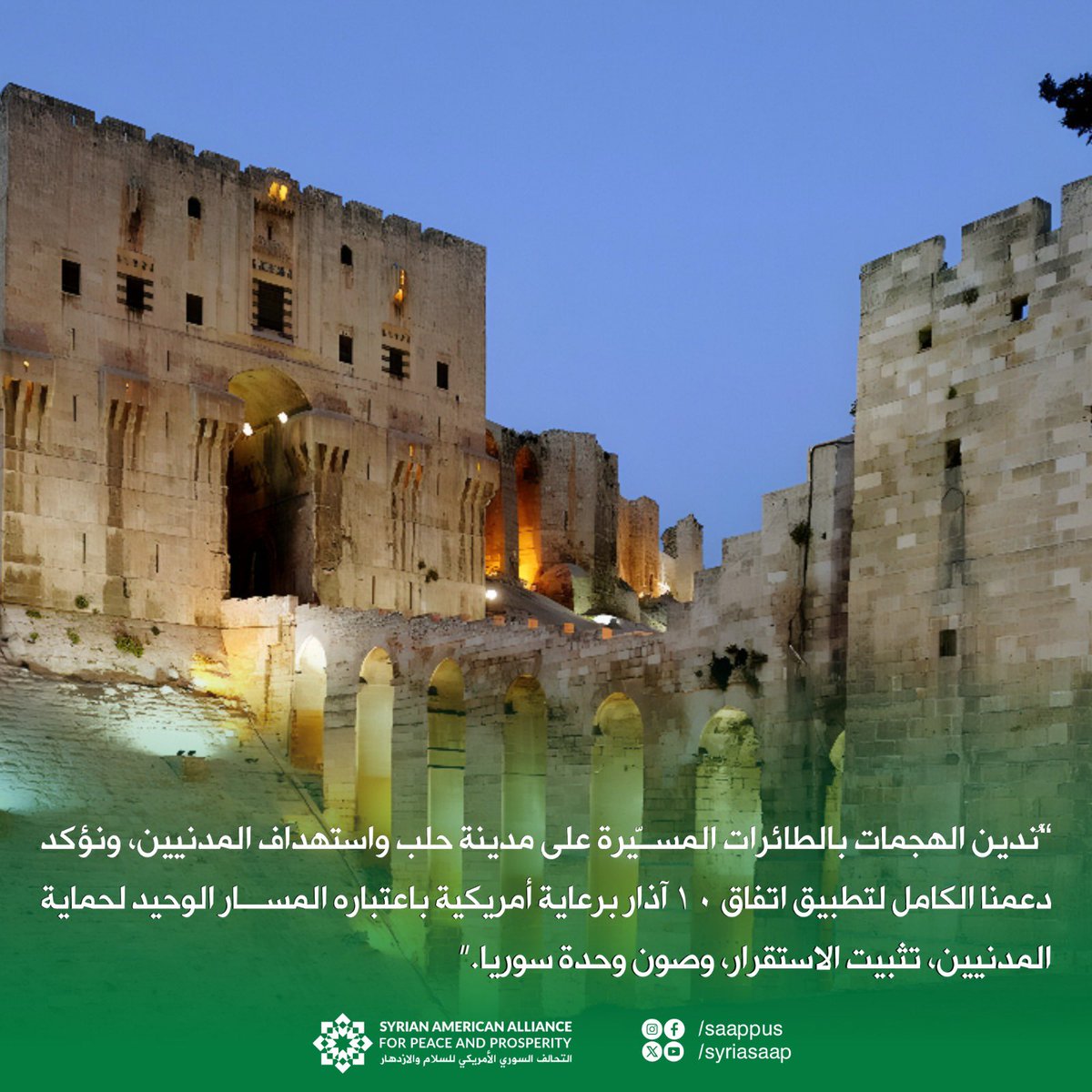 Syrian American Alliance For Peace & Prosperity tweet media