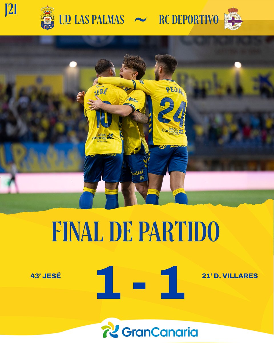 UDLP_Oficial's tweet image. 🔚 ¡Final del partido en el Gran Canaria! 🏟️

#LasPalmasDépor #LaUniónHaceLasPalmas #SeremosMásUnión