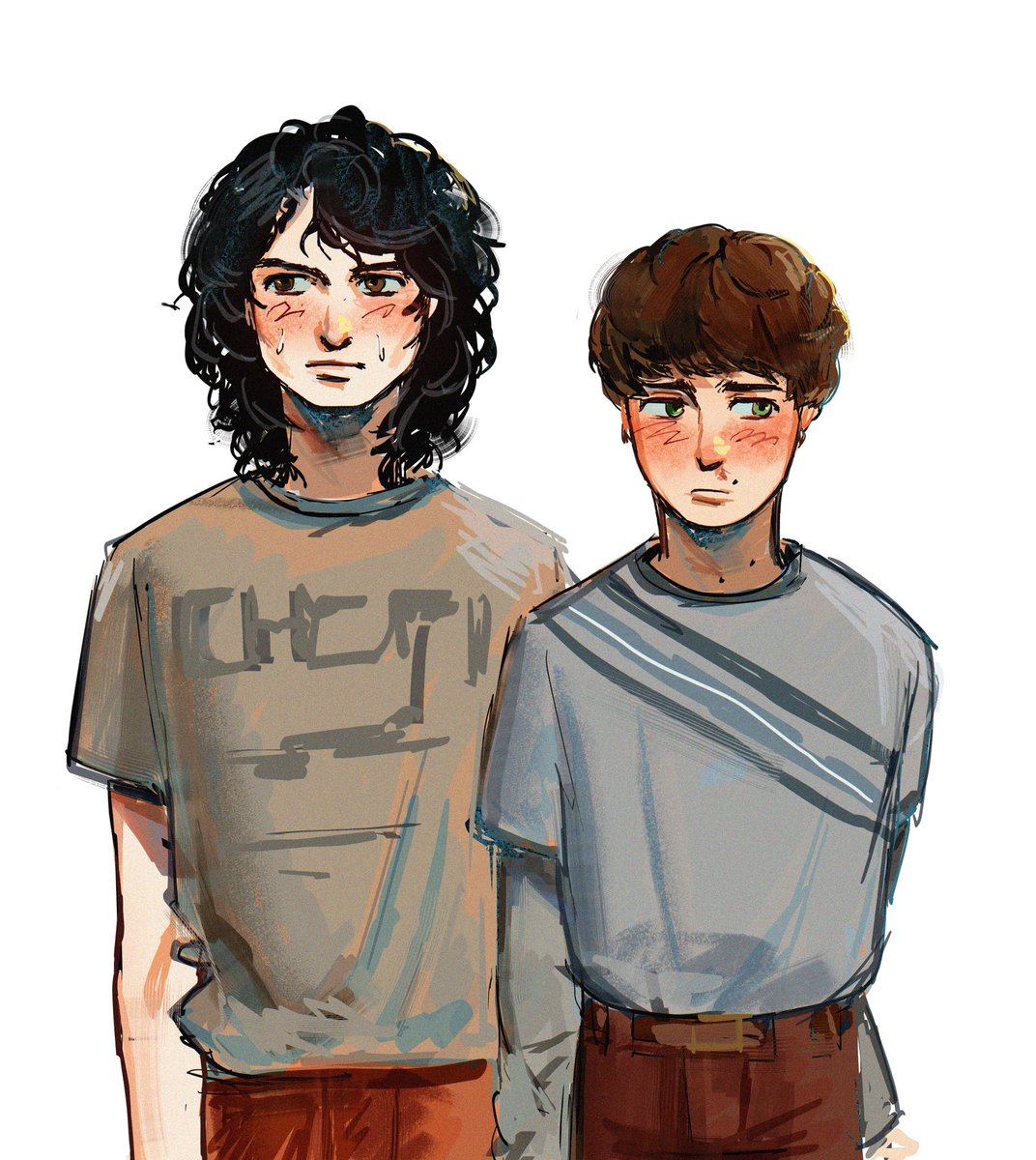 mirela_9032's tweet image. spyers….and byler? #byler #ghostbusters #StrangerThings5