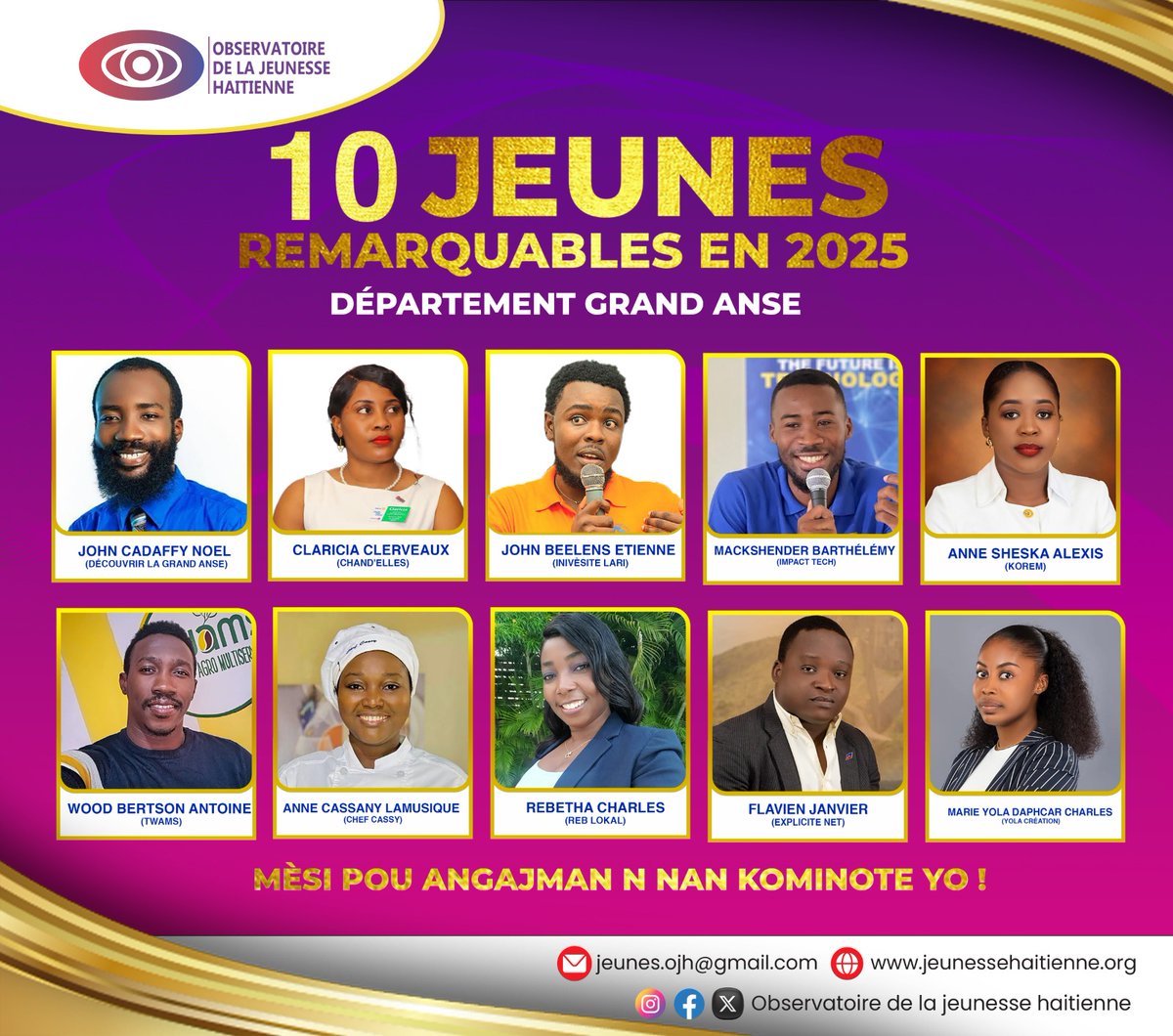 Observatoire de la Jeunesse Haïtienne (OJH) 🇭🇹 tweet media