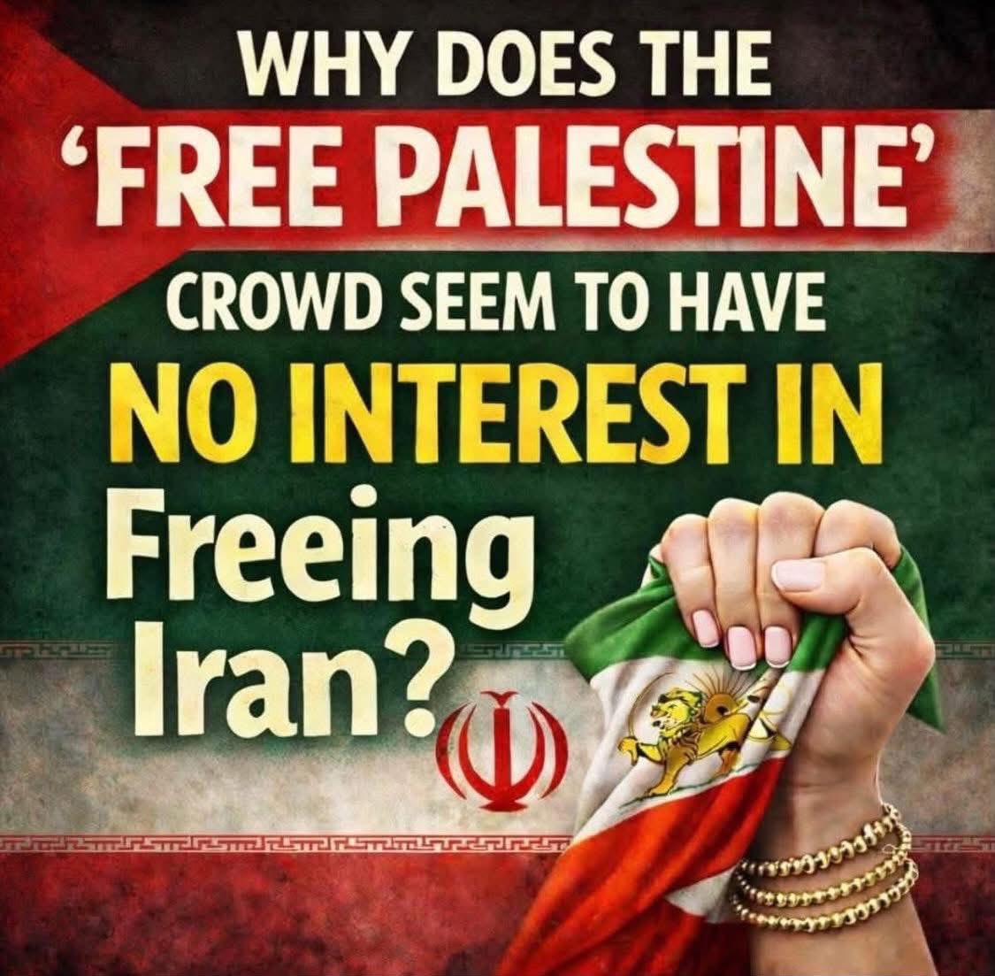 Arkypatriot's tweet photo. Praying for the people of Iran. Most, if not all of the young people in Iran, have no idea what it was like before the Stone Age came back in 1979 to their country.  

Funny how the liberals don’t care about Iran https://t.co/zAxS4z6zog
