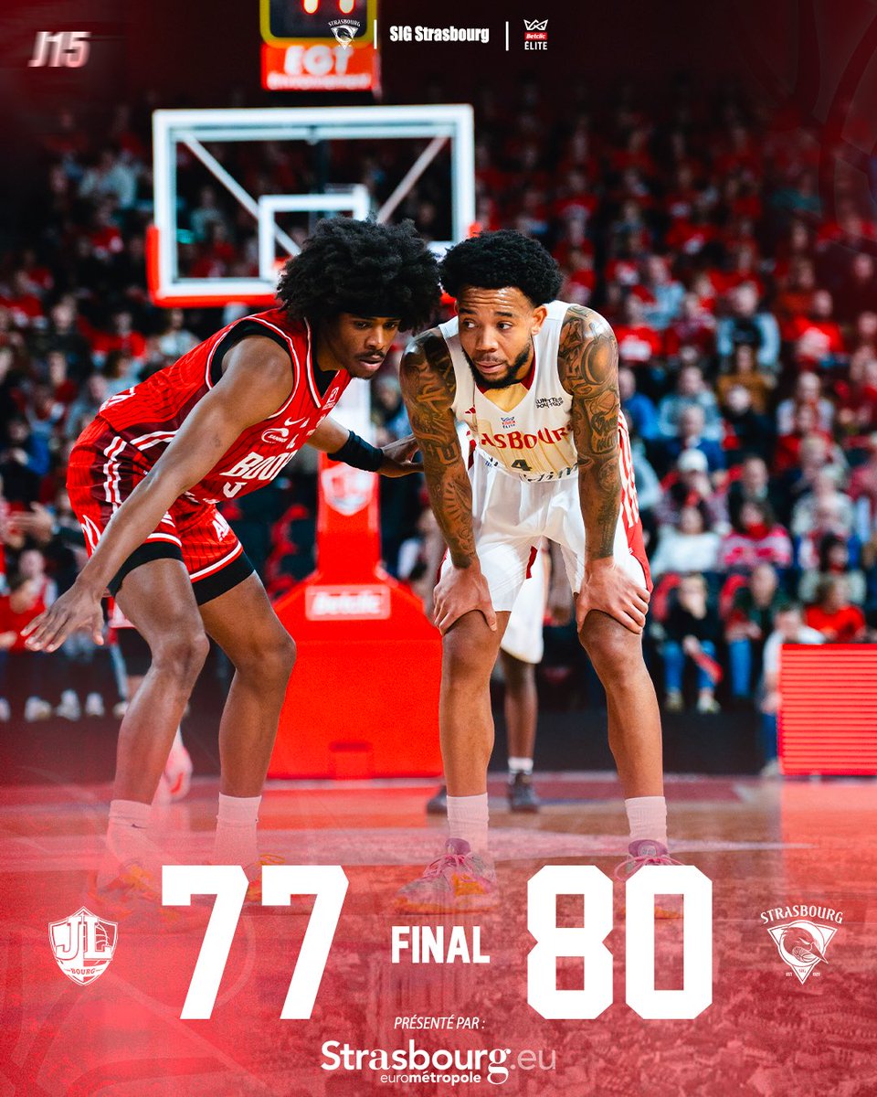 sigstrasbourg's tweet image. Magnifique ! Héroïque ! On est fiers de vous les gars ❤️🤍

Énorme win ce soir à Bourg-en-Bresse après un 10-0 dans la dernière minute 🔥

#BetclicELITE #JLSIG #gosig