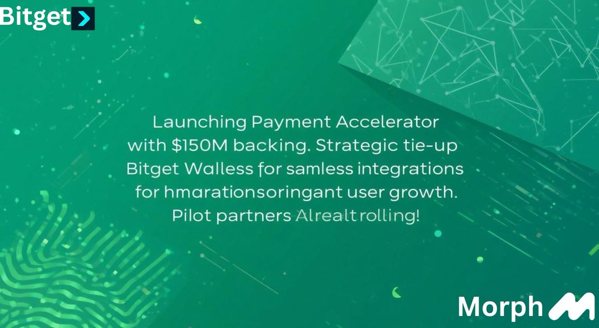 oluwertoyin's tweet image. $150M fund for payment innovators, deep ties with @bitget Wallet for user access, and upgrades like Emerald for faster, cheaper txns. This is how onchain payments go mainstream in 2026! #morphNetwork #MorphBitget