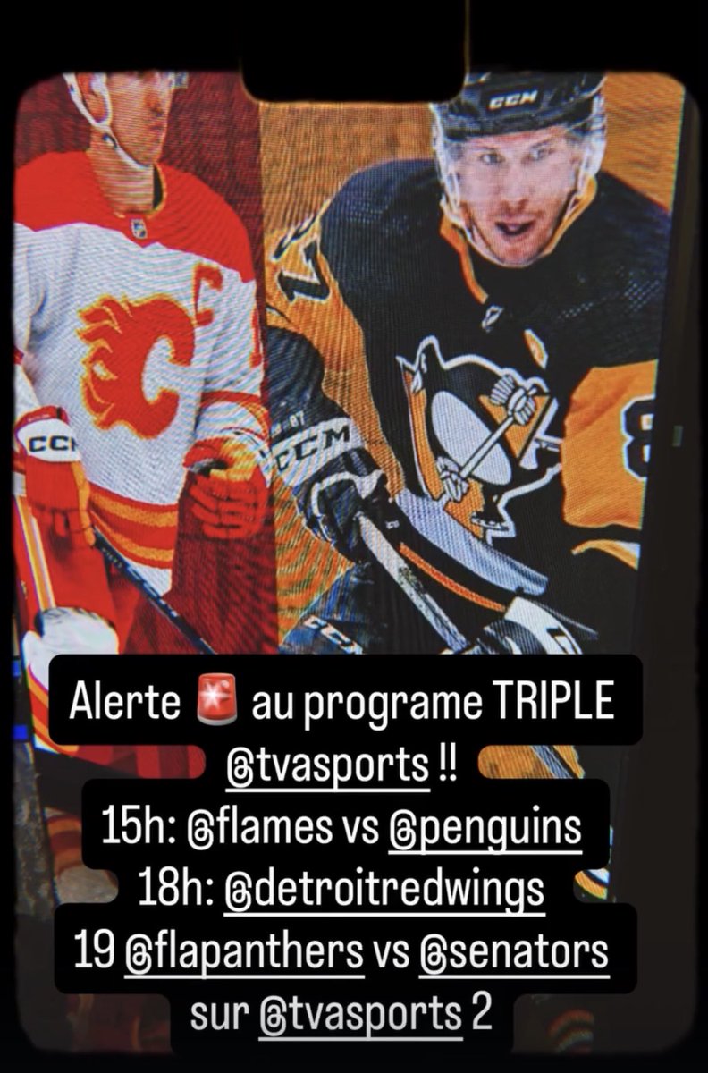 Grosse journée ⁦<a href="/TVASports/">TVA Sports</a>⁩ 👇🏼