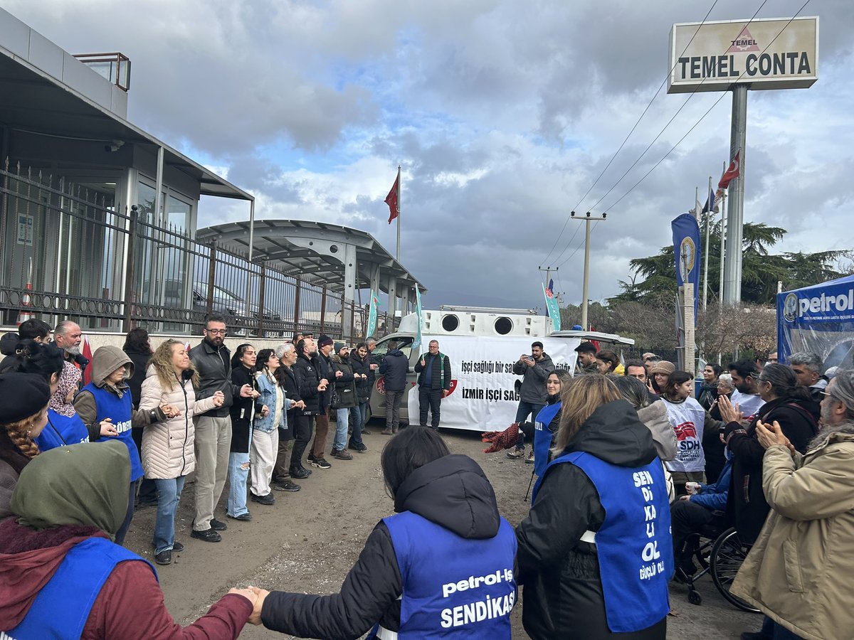 izmiriscisen's tweet photo. 📍Temel Conta Direniş Alanı

Ata Soyer Sağlık ve Politika Araş. Derneği İzmir İşçi Sağlığı Günleri Düzenleme Kurulu bugün “İşçi Sağlığı Bir Sağlık Sorunu Değildir” başlığıyla 4-5 Nisan’da İşçi Sağlığı Günleri düzenleyeceğini duyurdu. https://t.co/W8stm7omTO