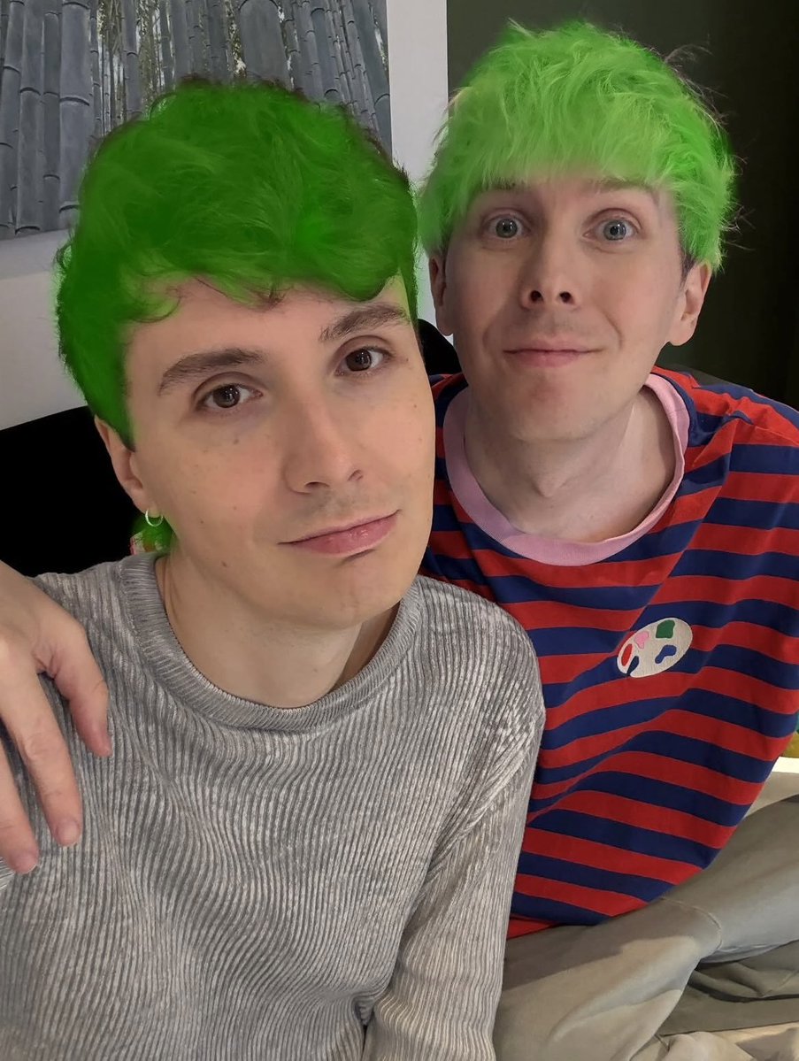 Since we're dying things green i did their hair