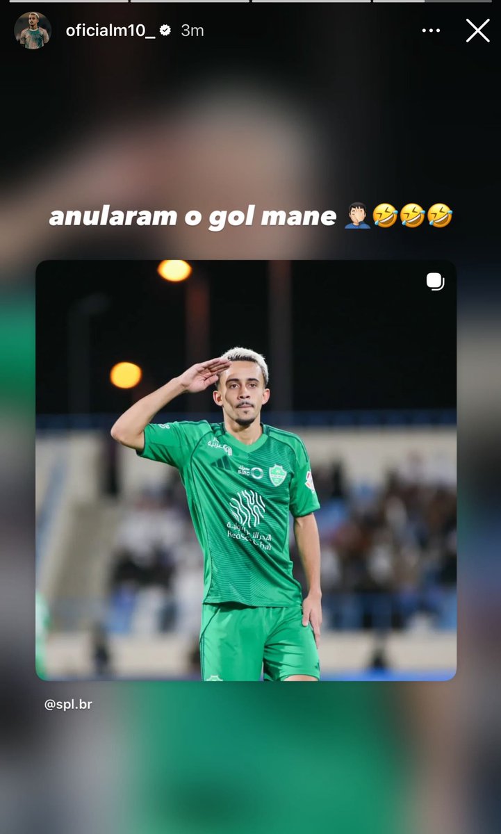 diario_AFC's tweet image. 📲😂 ماتيوس (IG):

الحكم ألغى هدفي يا رجل 🤦🏻‍♂️🤣🤣