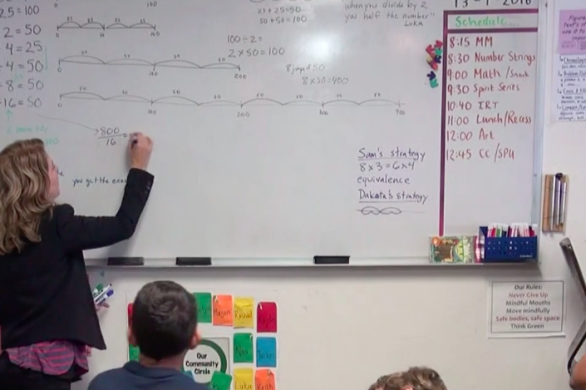 I love the Number Strings resources broken down by topic that Kara Imm and Rachel Lambert share at numberstrings.com. Most are for elementary school but they have examples up to Algebra.