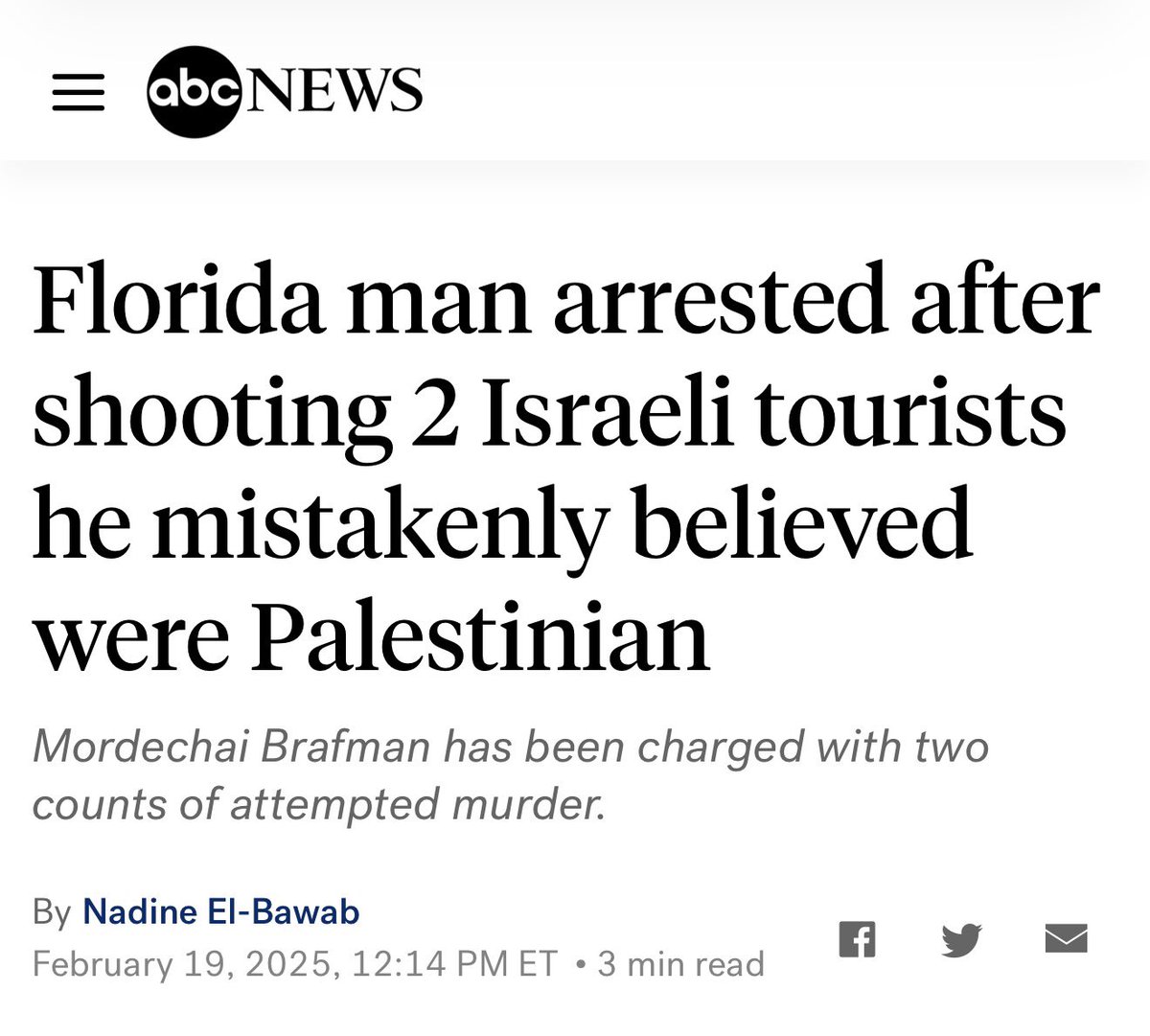 This headline runs around my head sometimes. Zionists aren't even protected by other Zionists. The two Israeli Zionists are Arab Jews who blamed Arab Muslims for shooting them. Nope, just another Jewish Zionist. The dude was proud and thought the police would let him go.