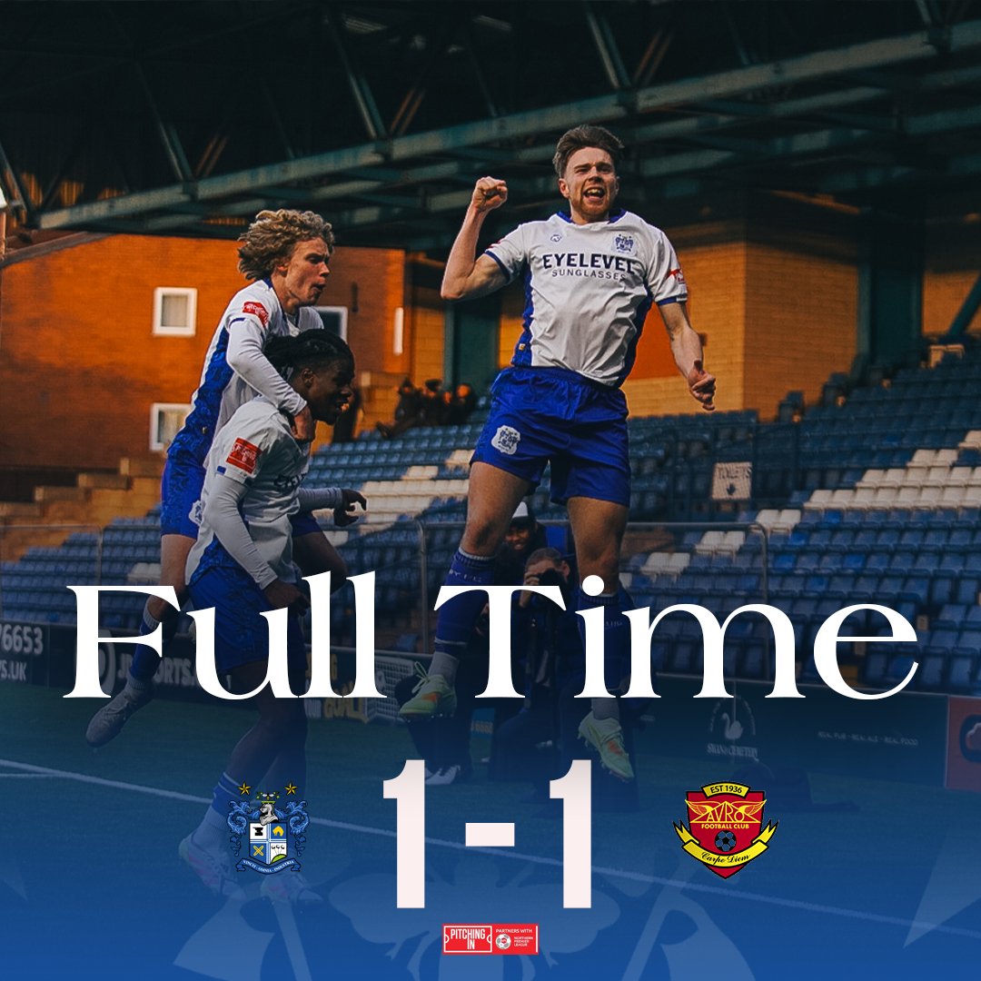 ⏱️ 90+6' ⚪ Shakers 1-1 Avro 🟤

#BuryFC | #bfc140