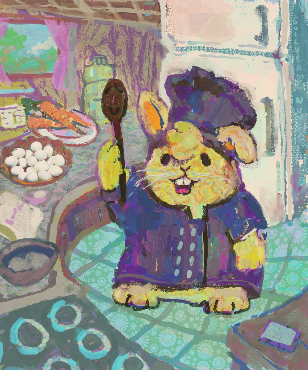guilhernunes_'s tweet photo. Rabbit saw a carrot cake recipe and is going to try to make it. Itll probably turn out awful, but at least he got off his phone. https://t.co/SN0ToXlPEr