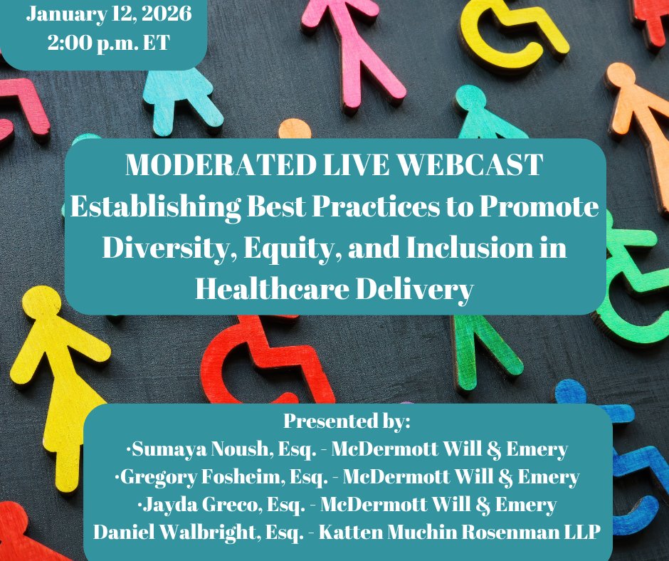 Healthcare leaders and counsel alike need practical guidance on DEI. This CLE offers best practices across patient care, education, and research.
celesq.com/webcast/modera…
#HealthcareLeadership #DEIBestPractices #CLE