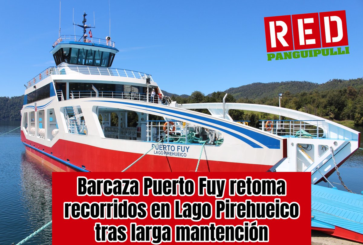 🔴 Barcaza Puerto Fuy retoma recorridos en Lago Pirehueico tras larga mantención  --> web.facebook.com/photo/?fbid=14…
