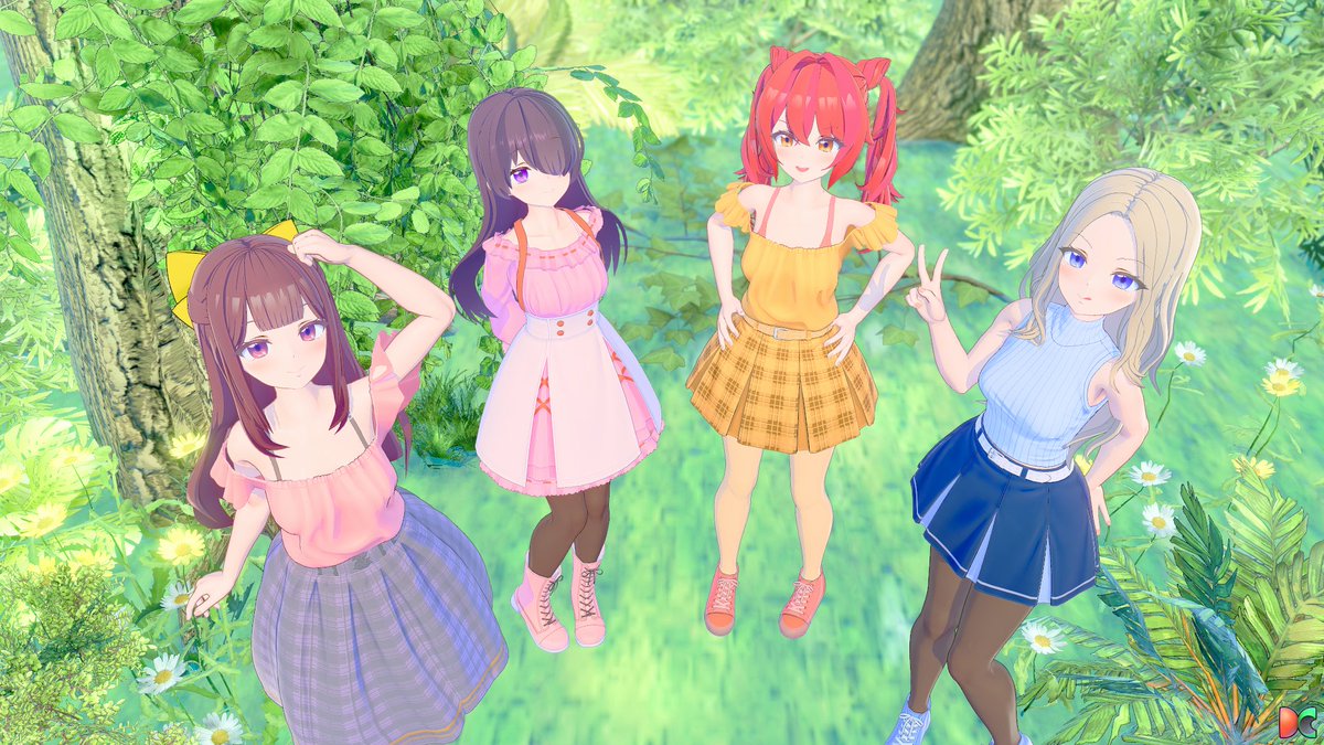 「うちの娘達_26 戦闘モードなデュマ娘と一般な娘で シーンデータお借りしてます 」|ISUCA401@PSO2_ship2のイラスト
