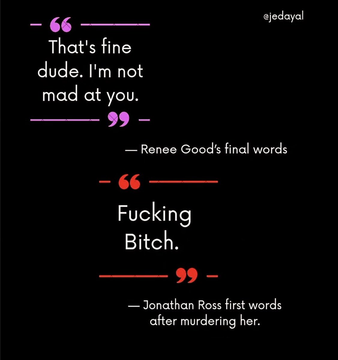 There will be a day, someday soon, where the men who built this machine to murder and oppress American citizens will face justice. 

Whether it happens in a courtroom is the only matter in dispute.