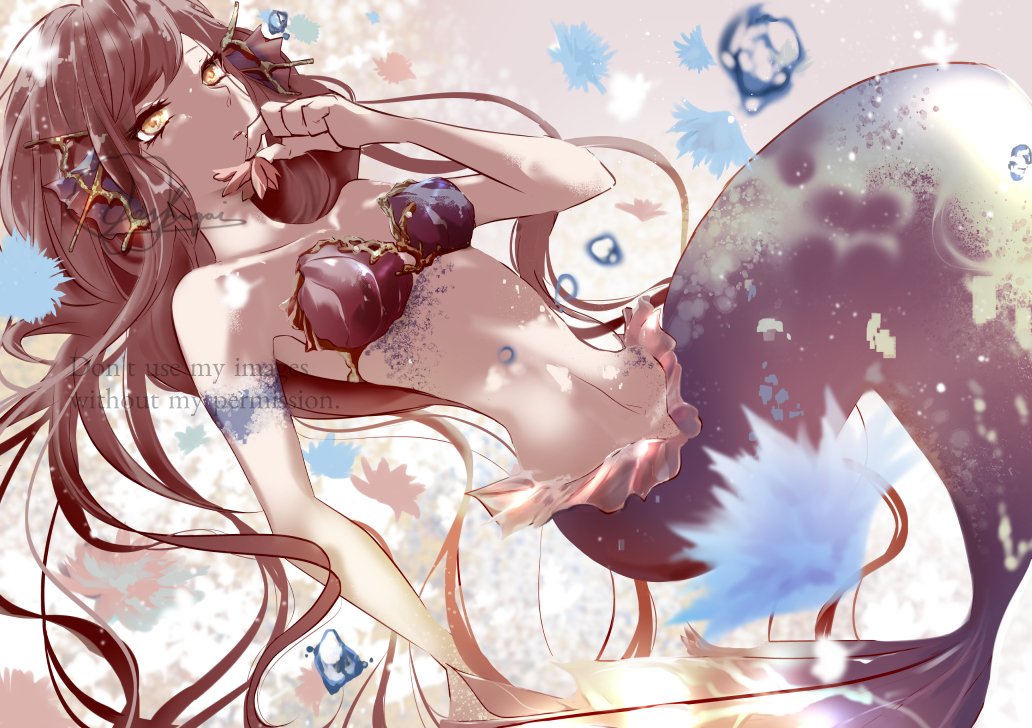 #糸織人魚
久々にヘッダーかえました！
人魚のイラスト集の表紙🐚