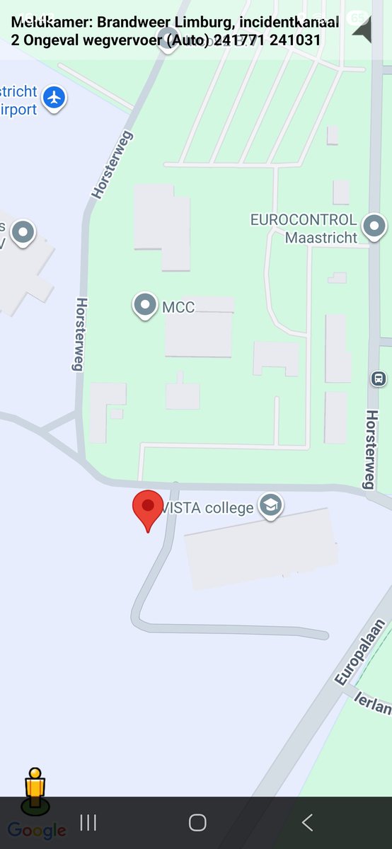Wegvervoerongeval bij Maastricht Airport