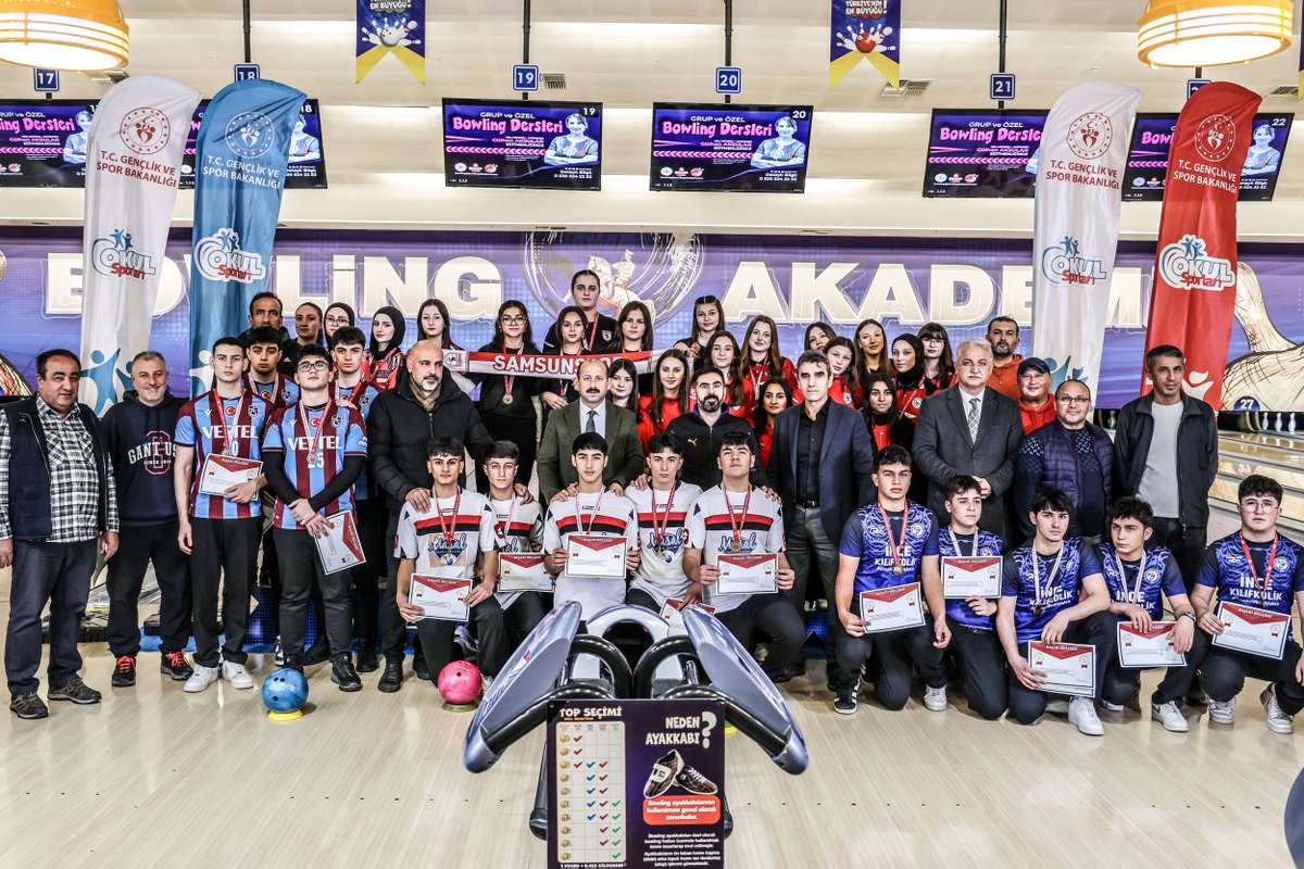 BowlingAkademi's tweet photo. 2025-2026 Eğitim Öğretim Yılı @gsbokulsporlari  Bowling Gençler Grup Yarışmaları Sona Erdi !

Okul Sporları Daire Başkanlığı faaliyet planında yer alan Gençler kategorisi Bowling grup birinciliği müsabakaları @BowlingAkademi'de 7-9 Ocak 2026 tarihleri arasında yapıldı https://t.co/ssxs5SSrc5