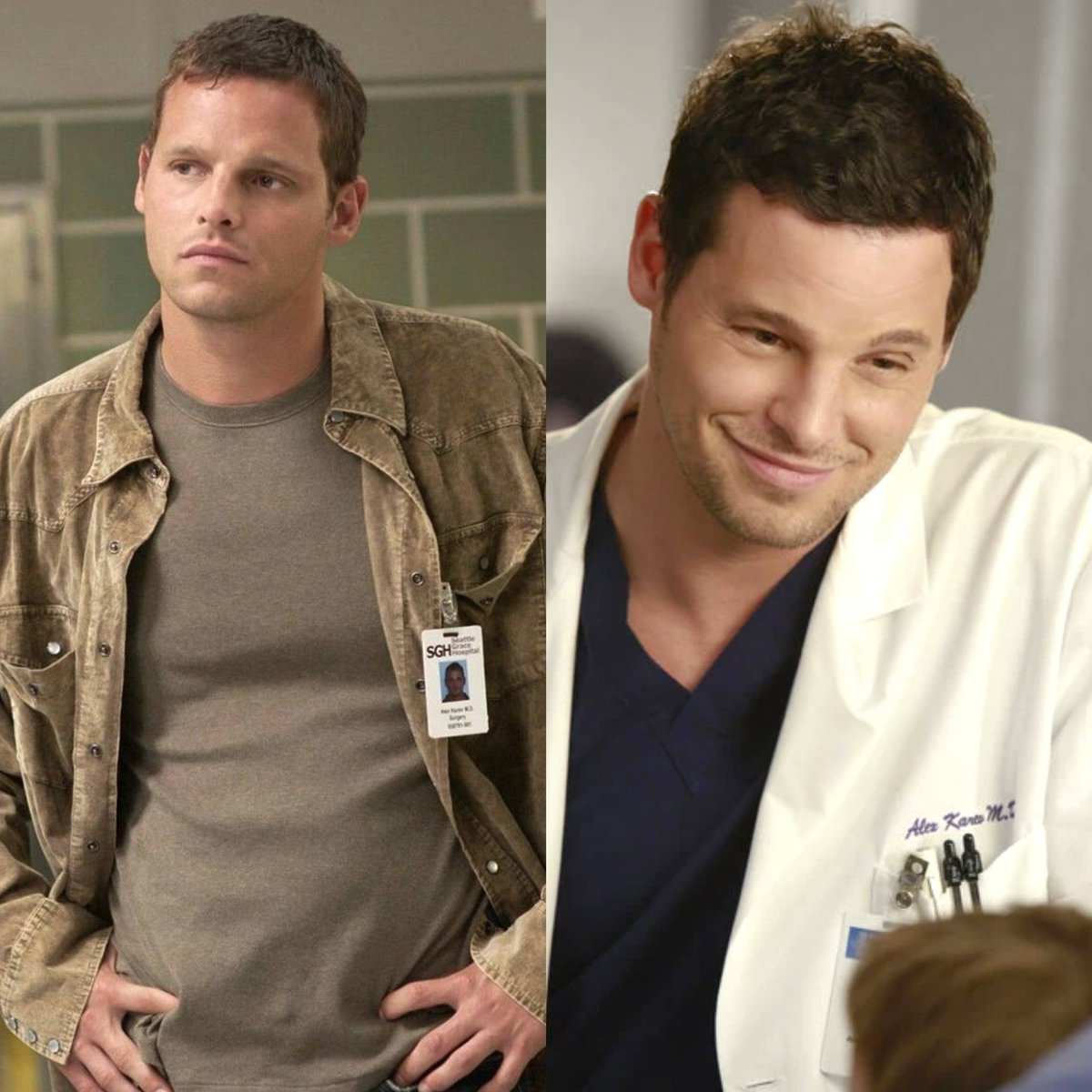 GreysAnatomyHD's tweet photo. The way you can see Alex Karev's character development in just one photo https://t.co/uehzsZowq3