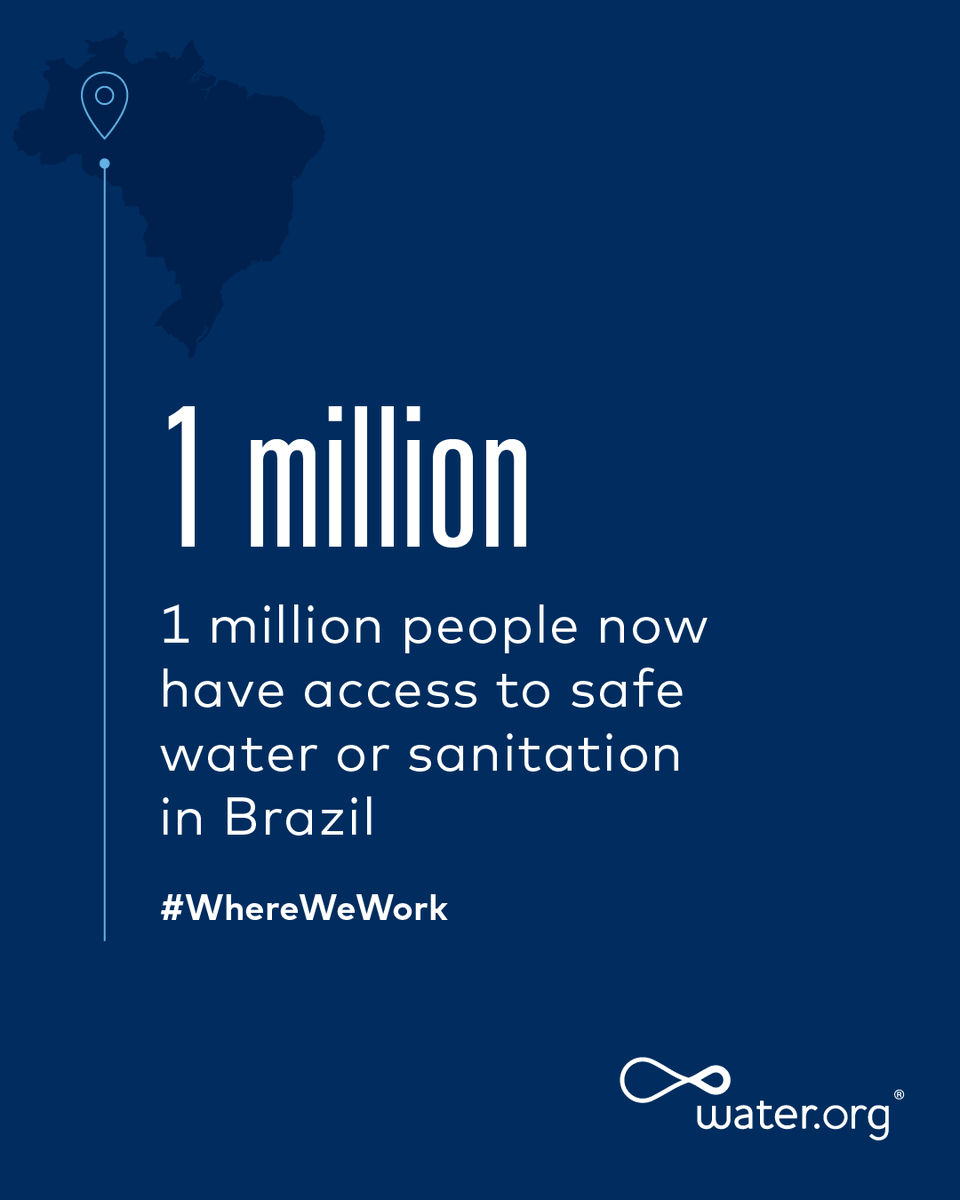 Water's tweet photo. Through our work we’ve found people in need in Brazil and around the world are willing and able to finance the safe water or sanitation solutions their families need to survive. Learn more about we continue to help change lives in this country. #WhereWeWork https://t.co/CM6DsbVhPe