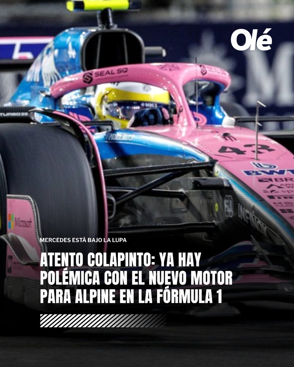 YA HAY POLÉMICA CON EL NUEVO MOTOR DE ALPINE 🏎️

➡️ Mercedes está en el centro de la primera gran controversia en torno a las nuevas reglas de la Fórmula 1 para este 2026

➕ El equipo alemán está bajo la lupa por desarrollar una solución de motor única. Según las otras