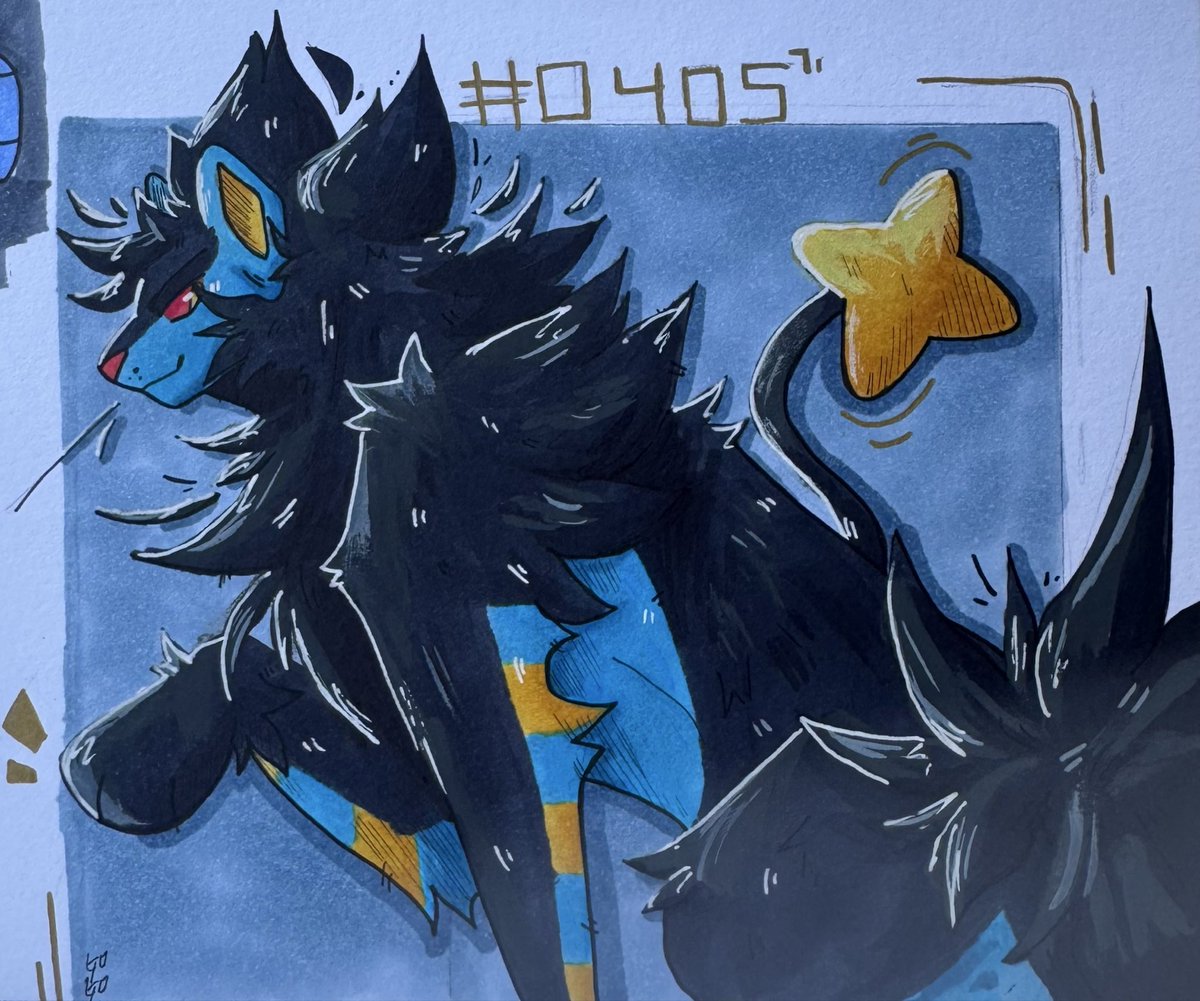 silly sketch of luxray 
#Pokemon