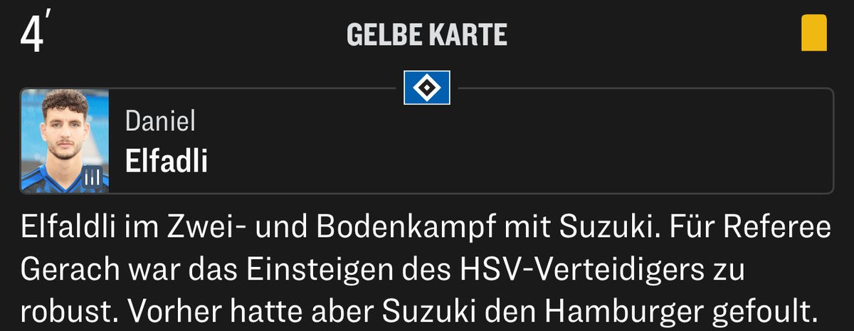 Ja einsteigen von Elfadli komplett dumm in der Situation. Aber das Zustandekommen passt halt wieder ins Narrativ, Aufwärts wirste mit komischen Karten verpfiffen #SCFHSV