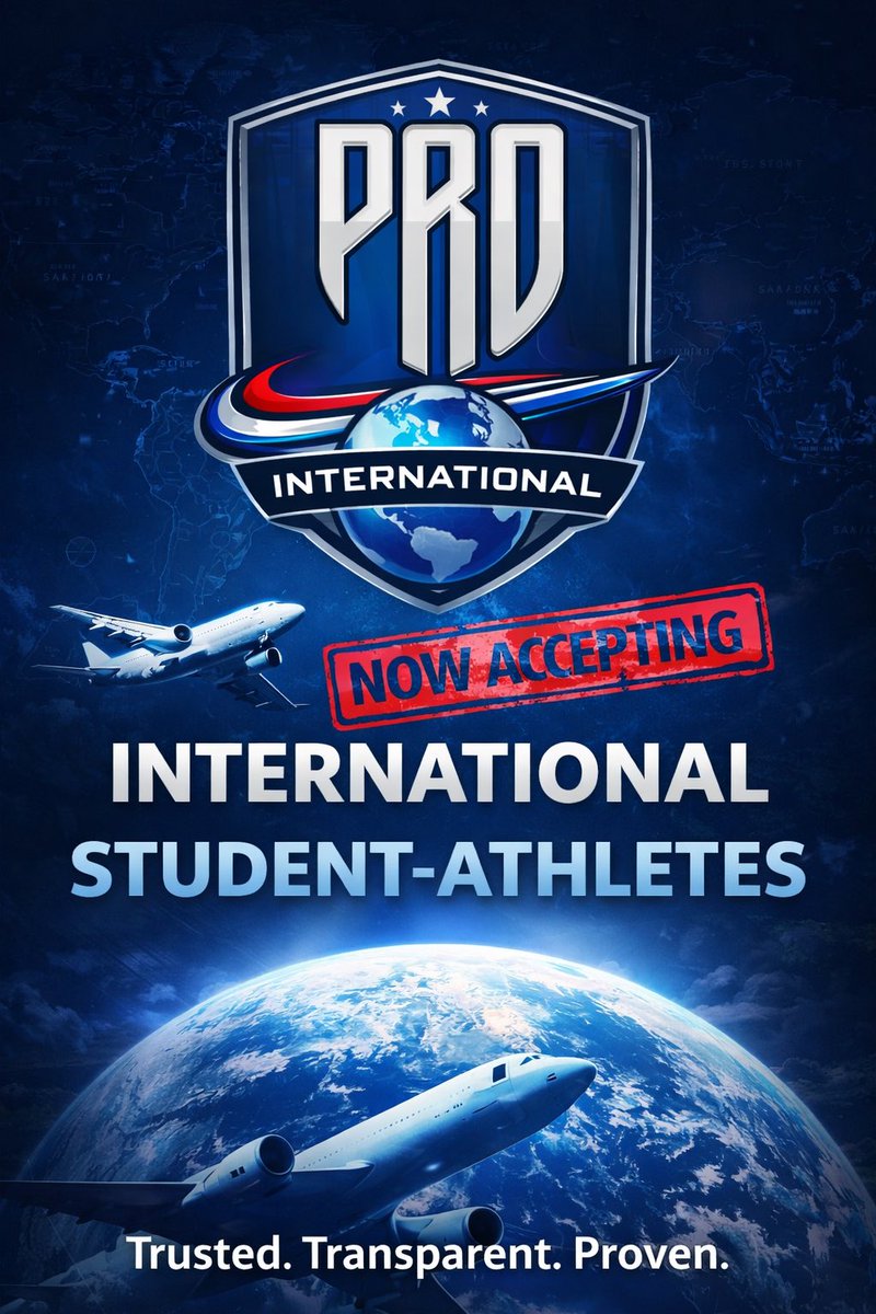 PRO_Movement1's tweet image. 🚨 INTERNATIONAL FAMILIES🚨

🥇@PRO_INTL is NOW OPEN

Verified U.S. high school &amp;amp; college placement support for international student-athletes 🇺🇸

✔️ Structured
✔️ Transparent
✔️ Proven

🔢 LIMITED families accepted

🌍 Applications NOW LIVE ⤵️
probball.net/pro-internatio…

🔥Sports…