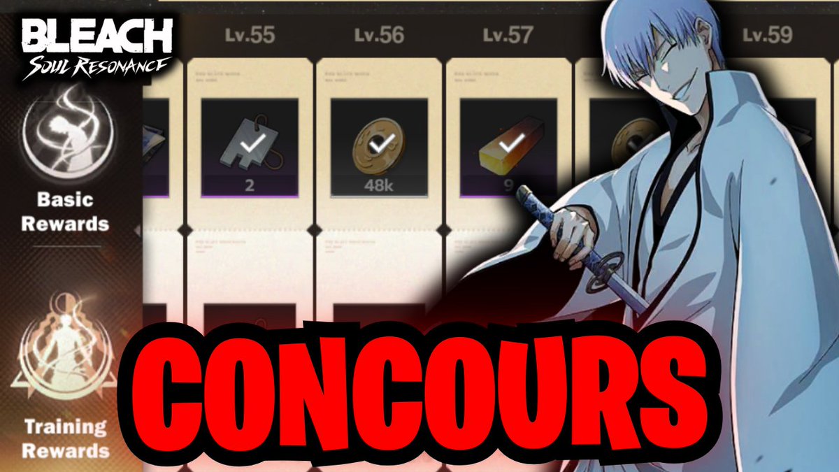 LimuluTV's tweet image. 🎁 GIVEAWAY – Battle Pass à gagner ! 🎁
À l’occasion de la sortie de Gin sur Bleach Soul Resonance, je vous fais gagner 1 Battle Pass 🔥

Pour participer :
✅ Follow @LimuluTV  &amp;amp; @GachActu 
🔁 RT ce tweet
❤️ Like
💬 Commentaire
🍀 Tirage au sort le 16 Janvier 2026, bonne chance à…