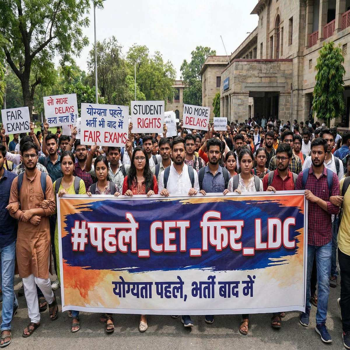 यह डिमांड तो 100% जायज है,पहले #CET होनी ही चाहिए । भरोसा है बोर्ड अध्यक्ष <a href="/alokrajRSSB/">Alok Raj</a> जी इस पर गोर करेंगे और विद्यार्थी हित में पहले #CET कराएंगे ।
#पहले_CET_फिर_LDC #LDC_से_पहले_CET_करवाओ