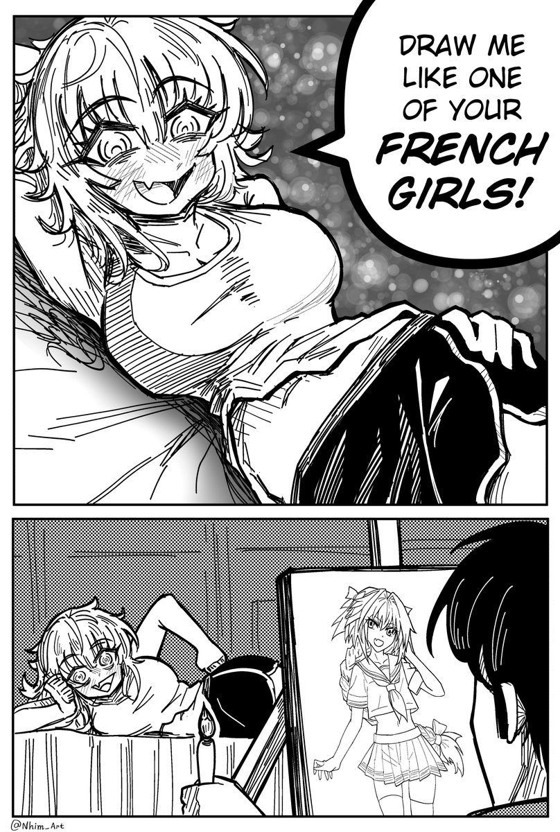 Nhim_Art's tweet image. French Girls.