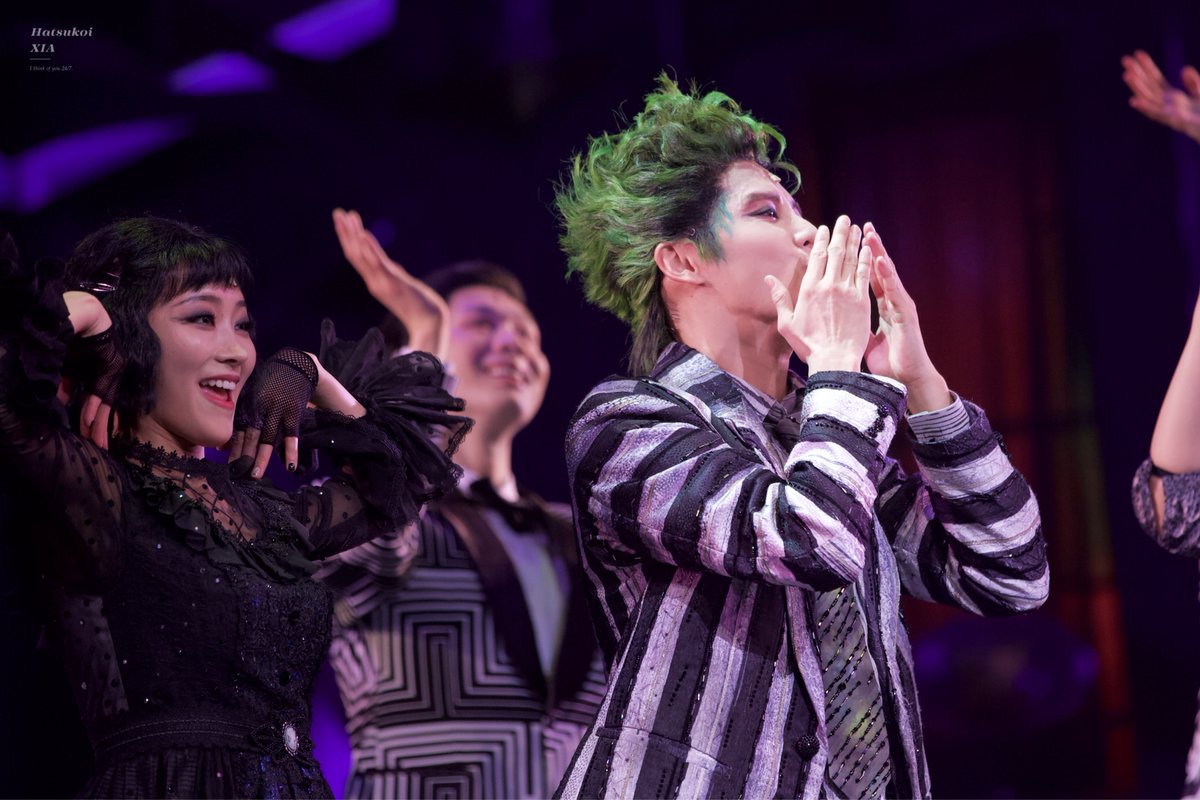 HatsukoiXIA's tweet image. 260110 비틀쥬스 🕷️👻
마지막 뽑뽀 날리려고 하는데 민제 리디ටㅏ가 준수하트 하자구 함.ᐟ.ᐟ.ᐟ 

#김준수 #KIMJUNSU #XIA #ジュンス #金俊秀