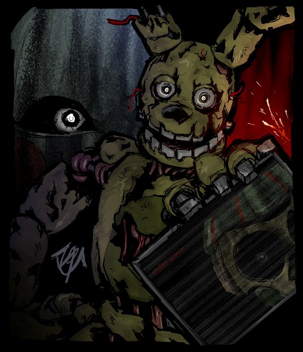 yh2ug4's tweet image. #fnaf3 #springtrap
