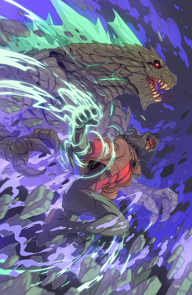 ironpinky's tweet photo. Cover I did for IDW’s new Godzilla Kai-Sei issue 1! #edwinhuang #idwpublishing #godzilla #godzillakaisei https://t.co/ntkKcCsJFo